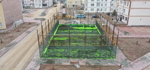 Turgutreis Mahallesindeki halı saha tamamlandı