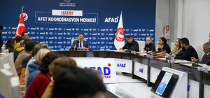 Ulusal ve uluslararası medya mensupları Hatay'daki deprem bölgesi hakkında bilgilendirildi