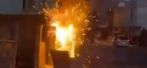 Silopi´de elektrik panosunda patlamanın ardından yangın çıktı