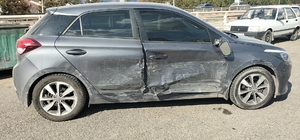 Karabük'te iki otomobilin çarpıştığı kazada 1 kişi yaralandı