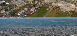 Depremden etkilenen Nurdağı ve İslahiye afetin 1. yılında görüntülendi