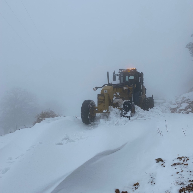 Batman'da kardan kapanan 2 köy yolu ulaşıma açıldı