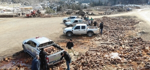 Kahramanmaraş Orman Bölge Müdürlüğü deprem sürecinde 37 bin ton odun dağıttı