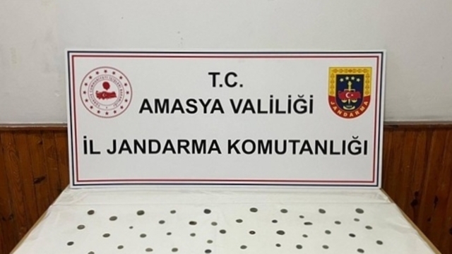 Amasya'da 68 parça tarihi eserin ele geçirildiği operasyonda 1 şüpheli yakalandı