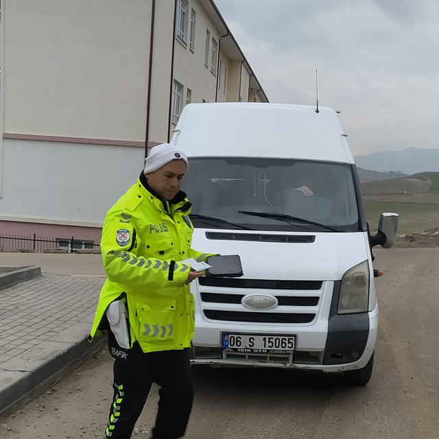 Beypazarı'nda öğrenci servisleri denetleniyor