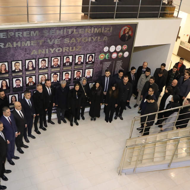 Kahramanmaraş'ta depremde hayatını kaybeden avukatlar anıldı