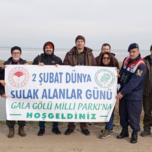 Gala Gölü Milli Parkı'nda kuş gözlemi yapıldı