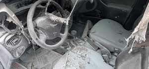 Tokat'ta yangın çıkan otomobilde hasar meydana geldi