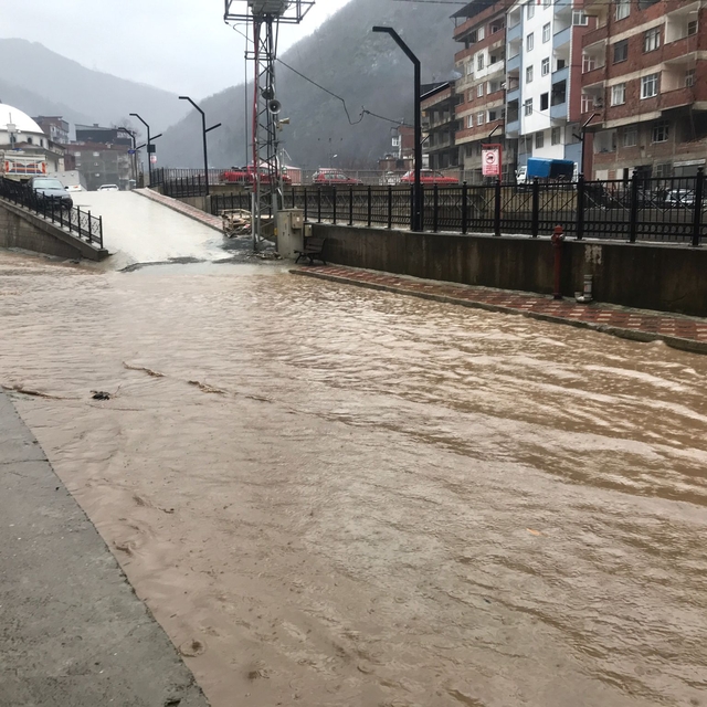 Artvin'de kar ve sağanak hayatı olumsuz etkiledi
