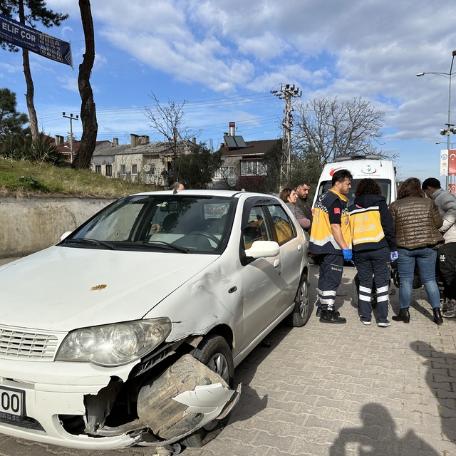 Gerze'de trafik kazasında 1 kişi yaralandı