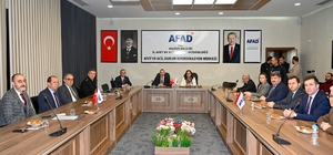 Yalova Valisi Kaya, Türkiye Afet Müdahale Planı toplantısında konuştu: