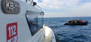 Çanakkale açıklarında 38 düzensiz göçmen kurtarıldı