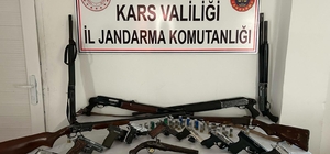Kars´ta silah kaçakçılarına operasyon: 9 gözaltı