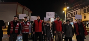 Kahramanmaraş merkezli depremlerde hayatını kaybedenler Mudurnu'da anıldı