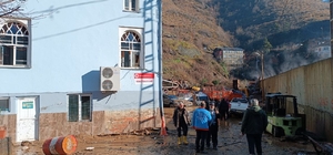 Artvin´de selin hasarı, gün ağarınca ortaya çıktı