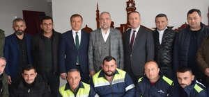 Zile'de işçilerden Belediye Başkanı Sargın'a ziyaret 