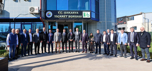 Büyükşehir Belediye Başkan adayı Alemdar, Sakarya Ticaret Borsasını ziyaret etti