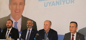 Memleket Partisi Genel Başkanı İnce, Mersin'de basın mensuplarıyla buluştu