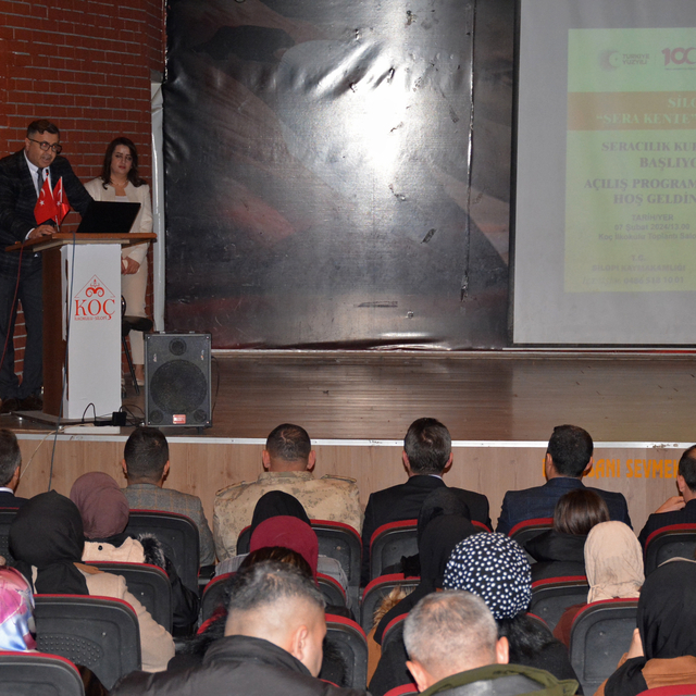 Şırnak'ta istihdam garantili seracılık kursunun açılışı yapıldı