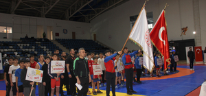 Hakkari'de düzenlenen Okul Sporları Güreş Grup Müsabakaları başladı