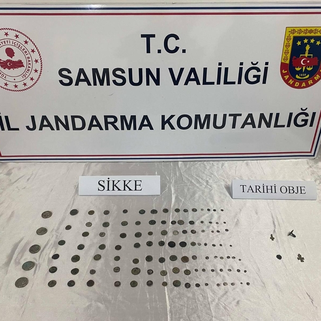 Samsun'da 190 parça tarihi eser ele geçirildi, 2 zanlı gözaltına alındı