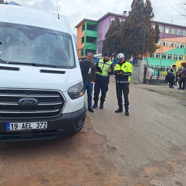 Kargı'da okul servisleri denetlendi