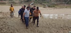 Aydın'da dereye düşen alkollü kişi itfaiye tarafından kurtarıldı