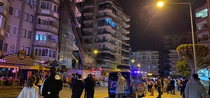 Alanya'da bacada çıkan yangın 5 katlı binada hasara neden oldu