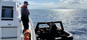 Bodrum açıklarında 15 düzensiz göçmen kurtarıldı