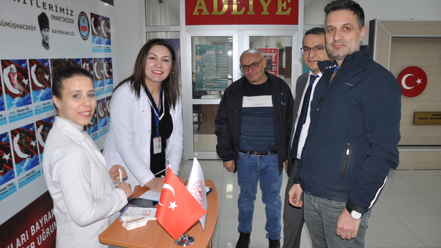 Gümüşhacıköy'de organ bağışı standı açıldı