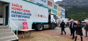 Kepez Belediyesinin mobil sağlık merkezi Kemer'de hizmet verdi