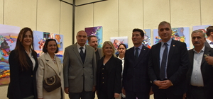 Trabzon'da "Hatıra Defterim" adlı resim sergisi açıldı