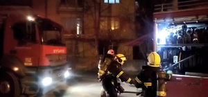 Yeni evli Suriye uyruklu çiftin evinde ocakta unutulan yemekten yangın çıktı; 1 yaralı