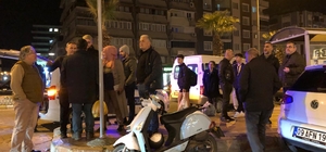 Nazilli'de otomobille çarpışan motosikletli yaralandı