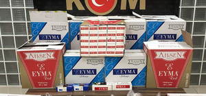 Turgutlu'da 155 bin makaron ele geçirildi