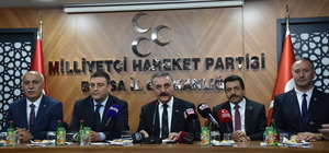 MHP Genel Sekreteri İsmet Büyükataman, Bursa'da konuştu: