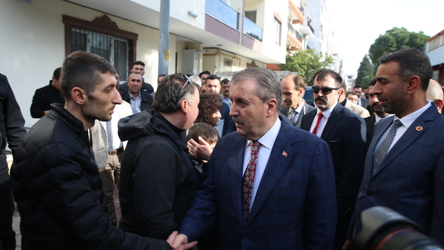 BBP Genel Başkanı Destici, Aydın'da taziye ziyaretinde bulundu