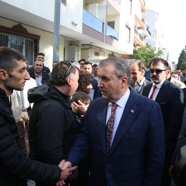 BBP Genel Başkanı Destici, Aydın'da taziye ziyaretinde bulundu