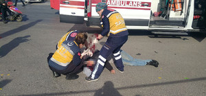 Kazada sürüklenen motosiklet, kaldırımdaki yayaya çarptı: 1 ölü, 1 yaralı