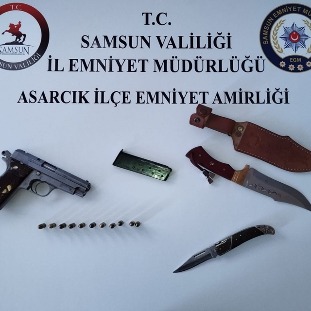 Samsun'da asayiş uygulamasında 2 kişi yakalandı
