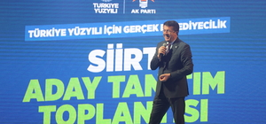 AK Parti'li Zeybekci, partisinin Siirt aday tanıtım toplantısında konuştu: