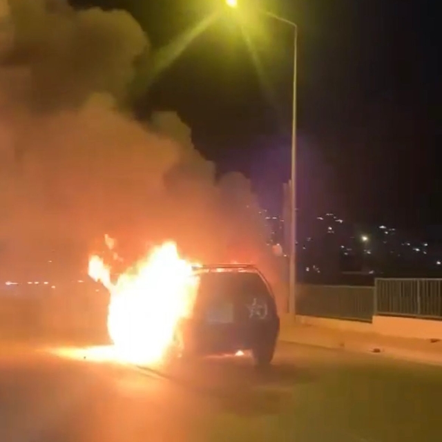 Bursa'da seyir halindeki cip alev alev yandı; o anlar kamerada