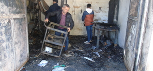 Gaziantep'te iş yerinde çıkan yangın söndürüldü