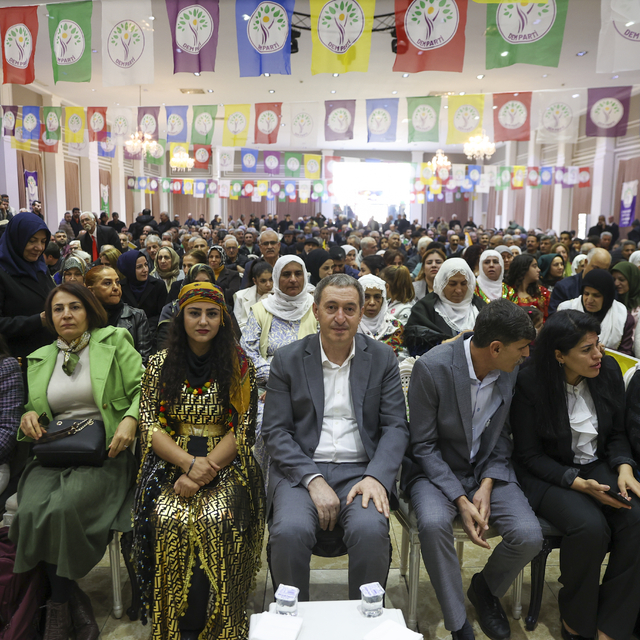 DEM Parti Eş Genel Başkanı Bakırhan, Gaziantep'te partisinin kongresinde ko...
