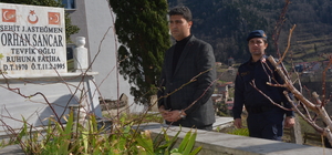 Şehit Orhan Sancar, Çaykara'daki kabri başında anıldı