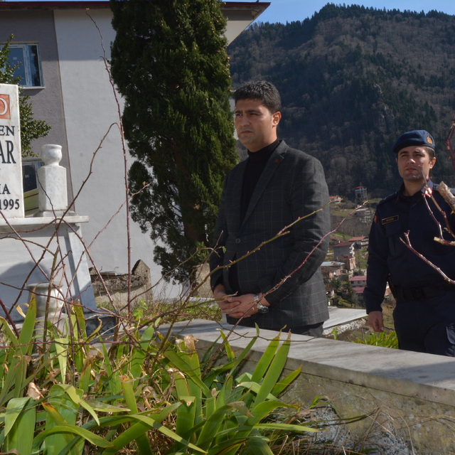 Şehit Orhan Sancar, Çaykara'daki kabri başında anıldı