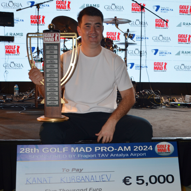 60 bin Euro ödüllü golf turnuvasında şampiyon Kanat Kurbanaliev