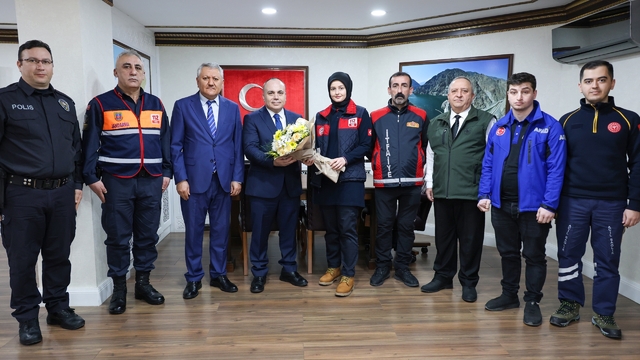 112 Acil Çağrı Merkezi çalışanlarından Vali Ünsal'a ziyaret