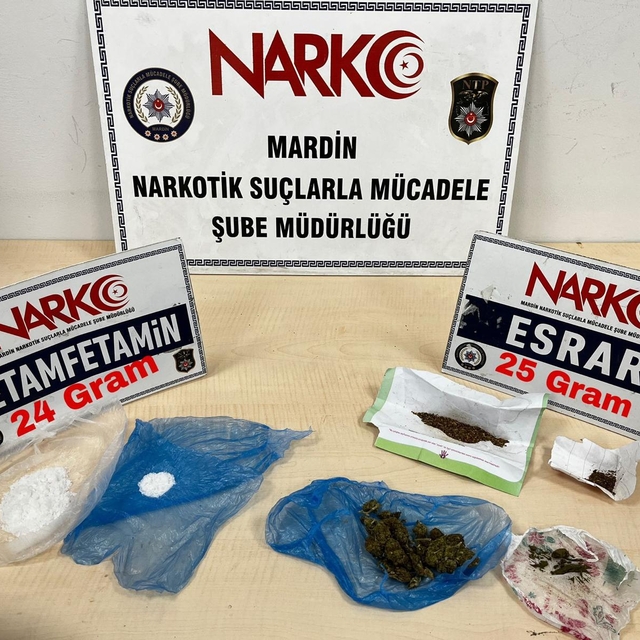 Mardin'de uyuşturucu operasyonunda yakalanan 3 şüpheliden 1'i tutuklandı