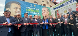 Samsun Büyükşehir Belediye Başkan adayı Doğan, SKM açılışına katıldı